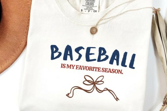 Baseball Ball Bow PNG for Game Day Shirts