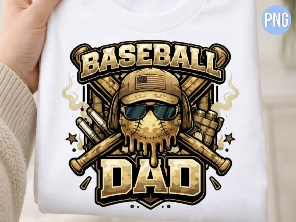 Baseball Game Dad Camo Flag Helmet PNG: A Versatile Design for Creative Projects