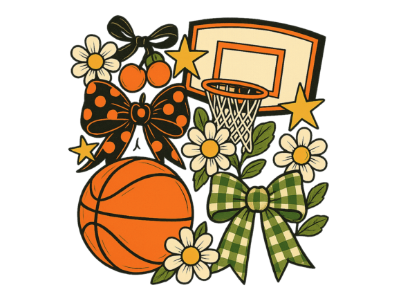 Basketball Coquette Game Day PNG: Elevating Creative Projects with Style