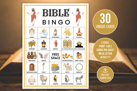 Bible Bingo Game Printable Kids Fun: Making Scripture Engaging for Children