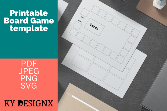 Blank DIY Board Game Template