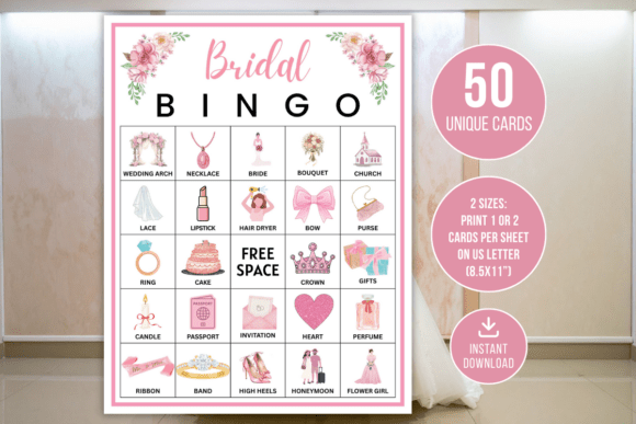 Bridal Bingo Game Printable Shower Fun: A Strategic Tool for Engaging Celebrations