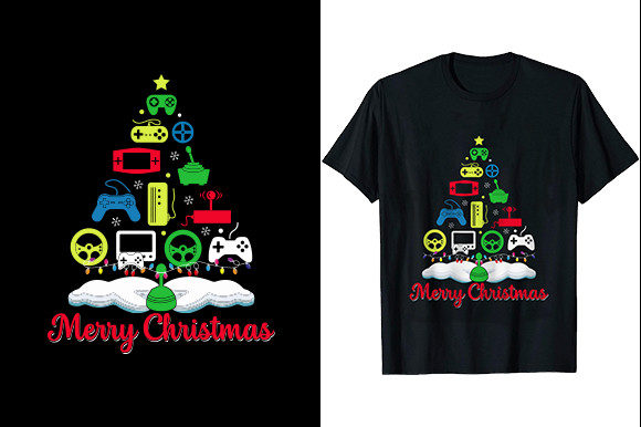 Christmas Game T-Shirt: A Versatile Design Resource for Creative Merchandise