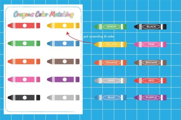 Crayons Matching Game: A Versatile Learning Tool for Teachers, Homeschoolers, and Creative Parents
