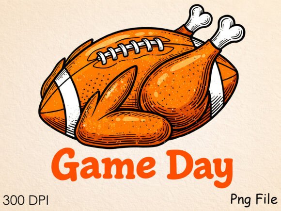 Funny Game Day Chicken Football Design: A Unique Addition to Your Print-on-Demand Collection