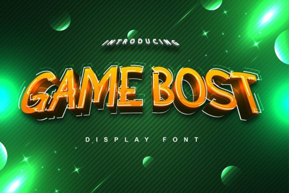 Game Bost: A Clear, Proportional Display Font for Impactful Design