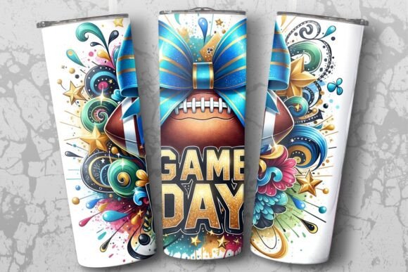Game Day 20oz Tumbler Wrap: Elevate Your Football Spirit with Custom DIY Designs