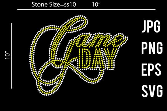 Game Day Rhinestone Template Design: A Versatile Choice for Creative Projects