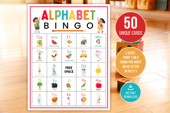 Make Learning Letters Fun with Alphabet Picture Bingo – A Game Loved by Kids and Parents Alike