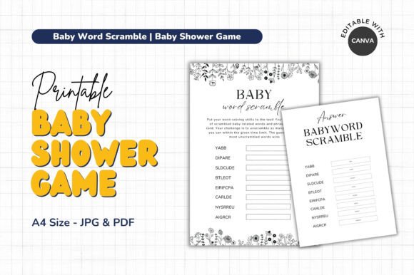 Make Your Baby Shower Unforgettable with the Baby Word Scramble Game