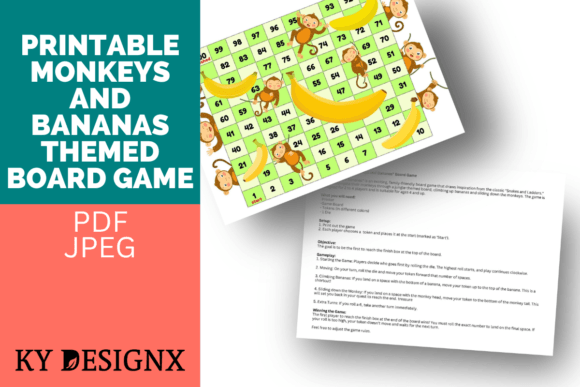 Monkeys and Bananas Printable Board Game: A Modern Twist on Classic Family Fun