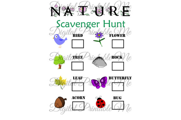 Nature Scavenger Hunt for Kids