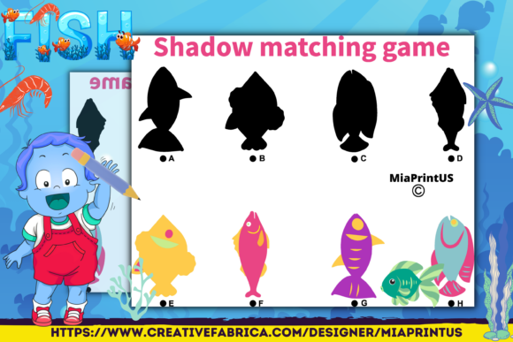 Ocean Animals Shadow Matching Game: A Fun and Educational Activity for Kids