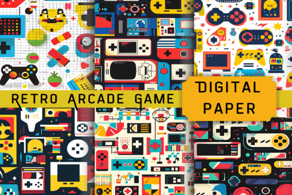 Retro Arcade Game Patterns for Creative Projects