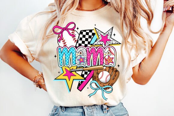 Retro Baseball Mama PNG: Game Day Ready Designs for Creative Projects