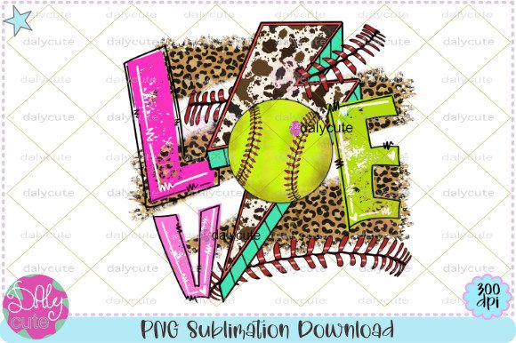 Softball Game Day Sublimation Clipart for Dynamic Design Projects