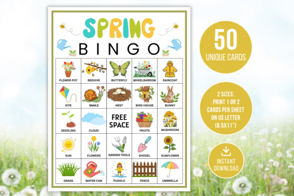 Spring Bingo Game: Fun, No-Prep Activity for Kids