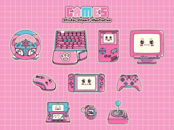 Tools Game Sticker Clipart Bundle: Cute, Versatile, and Ready to Use