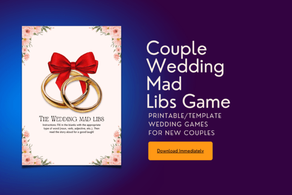 Wedding Mad Libs Canva Templates for Fun Celebrations